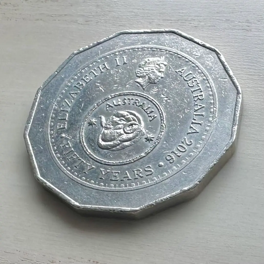 オーストラリア　1966年　銀銀メダル オーストラリア Australia エリザベス2世 50セント銀貨 1966年