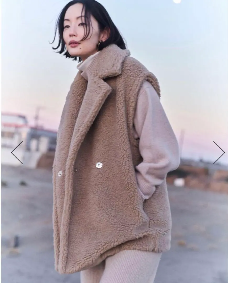 本日限定価格‼️ADAWAS/アダワスFAKE MOUTON GILET ベスト adws-401-40-3-1.jpg