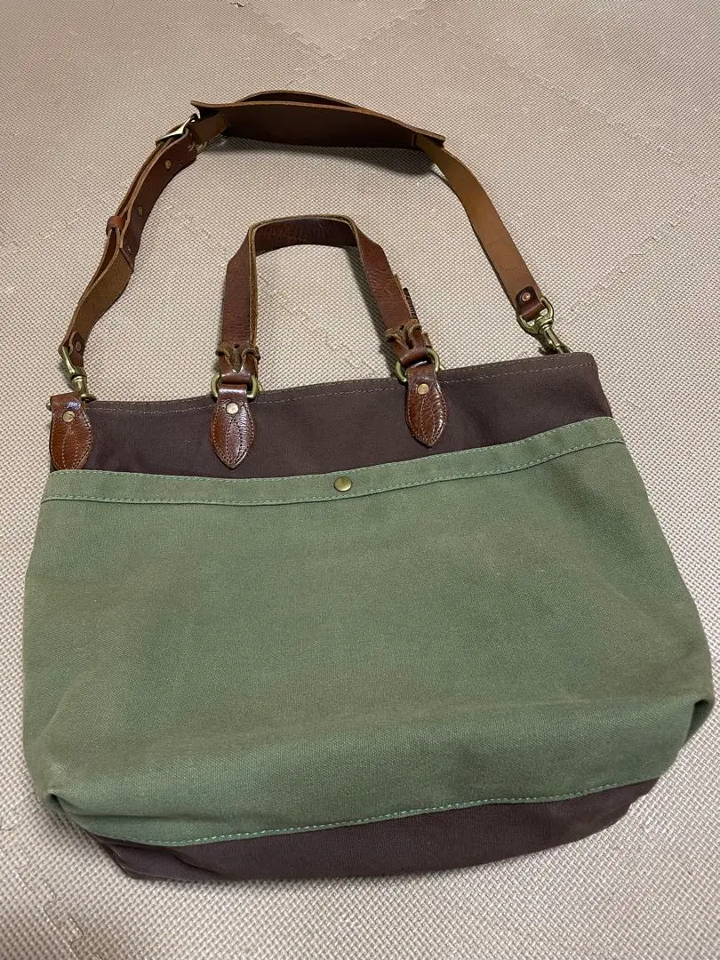 yuketen ユケテンハンドメイド キャンバス レザートートバッグ YUKETEN Yuketen(ユケテン) USハンドメイド レザーハンドル