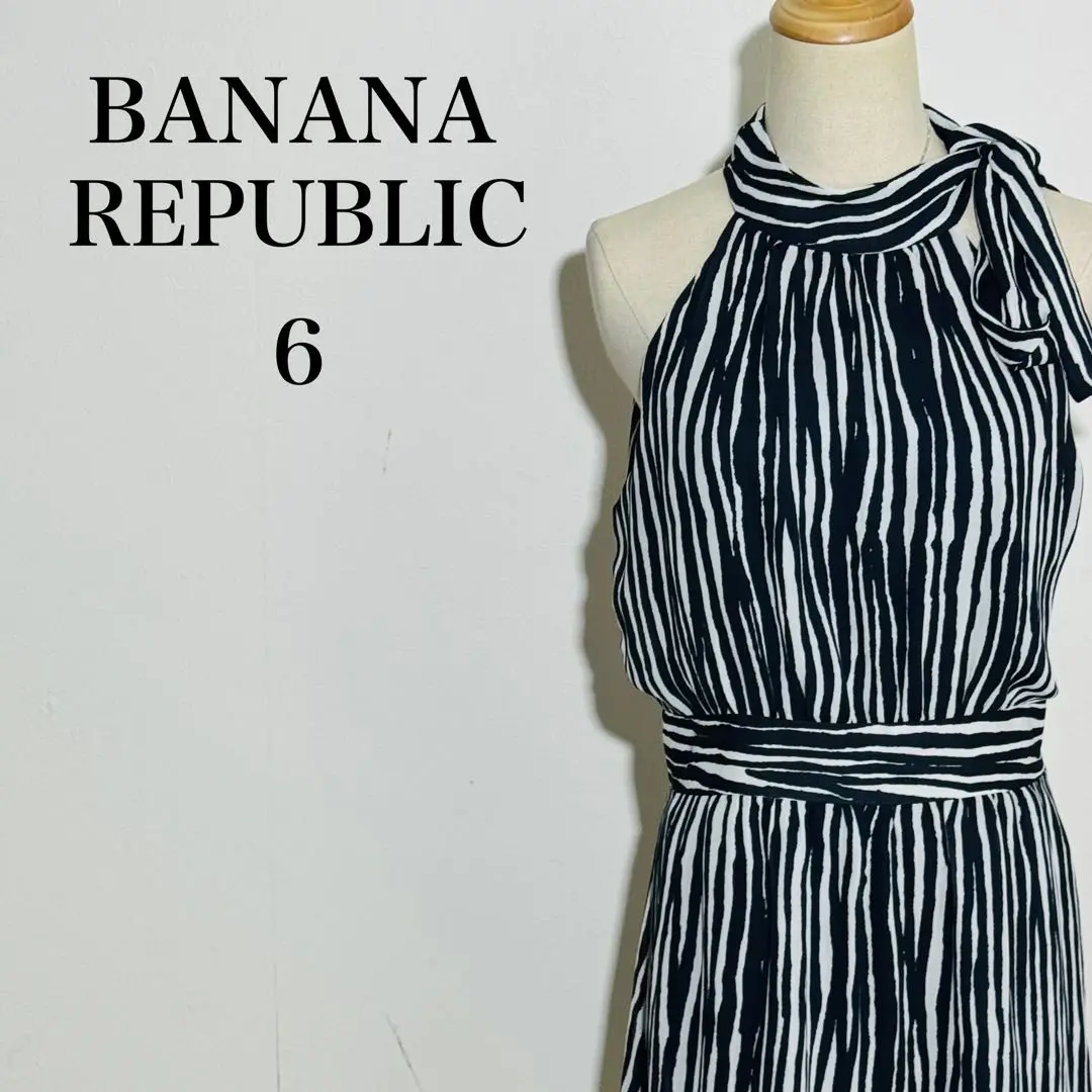 2025年最新】Banana Republic 柄：ストライプ ノースリーブの