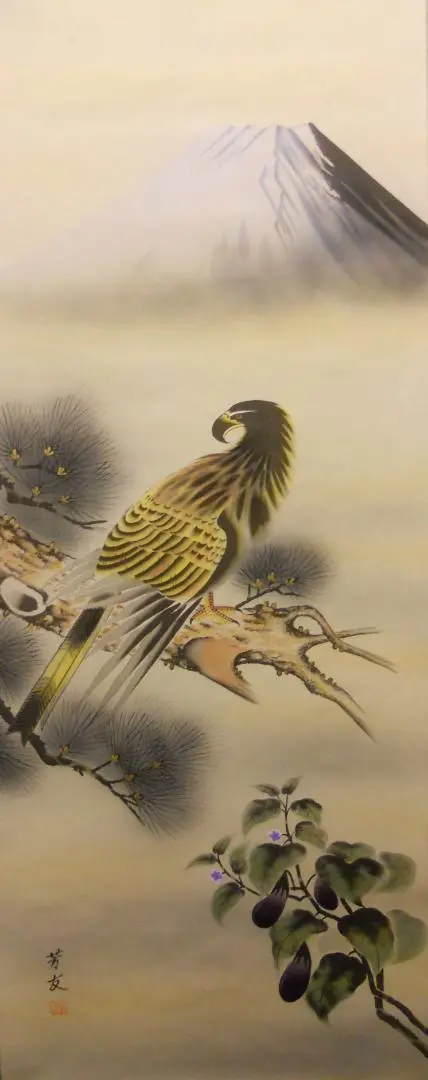 美品 掛け軸 青山芳友作 月下満開図 共箱 さくら 縁起物 春掛け 美品 掛け軸 青山芳友作 月下満開図 共箱 さくら 縁起物 春掛け