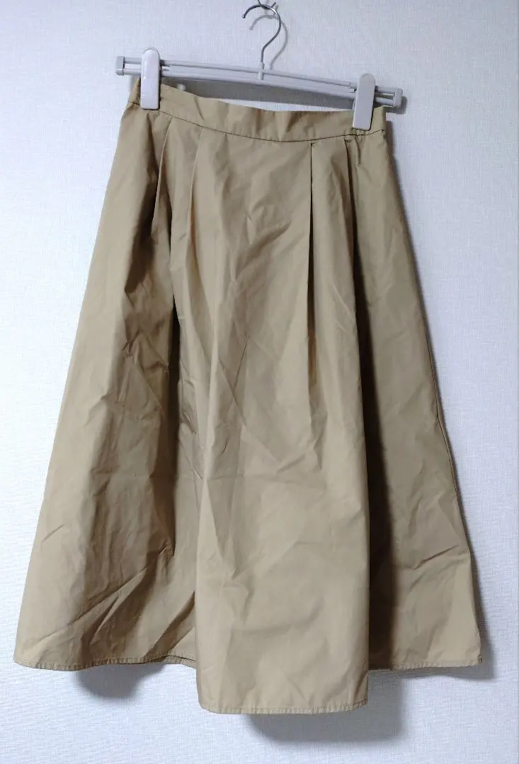 Thumbnail of Beige flared skirt, elastic waist, GU