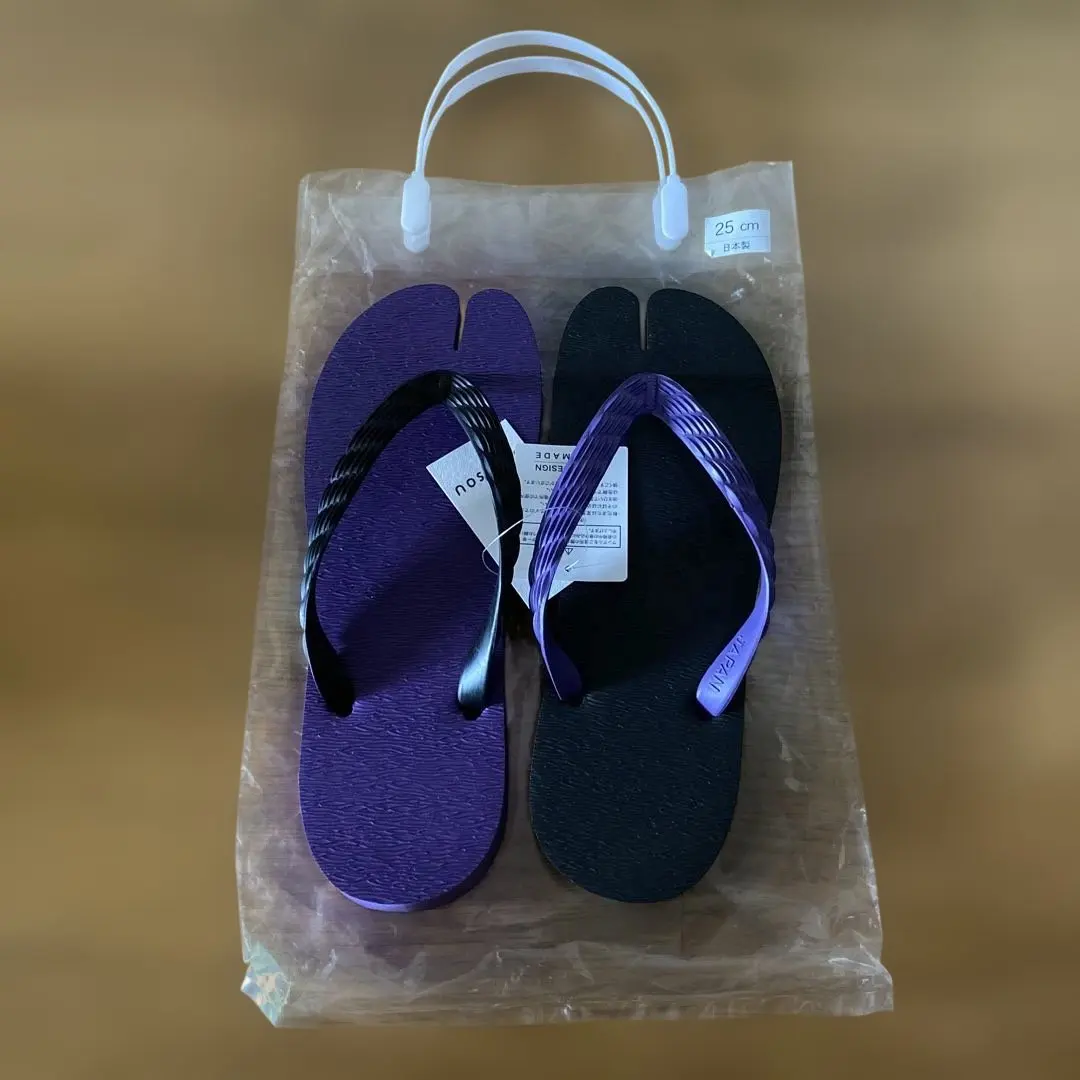 稀有✨　SOU・SOU　千日足袋 涼鞋　25 男女通用　菖蒲　濡羽 的縮圖