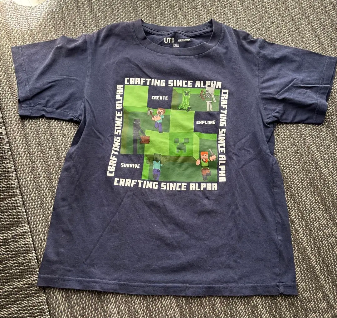 兒童 男孩 Minecraft T恤 140cm 的縮圖