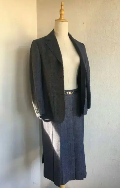 お値下げ‼️【美品】CELINE セリーヌ セットアップツイードスカートスーツ CELINE - セリーヌ セットアップ スカートスーツ ツイード