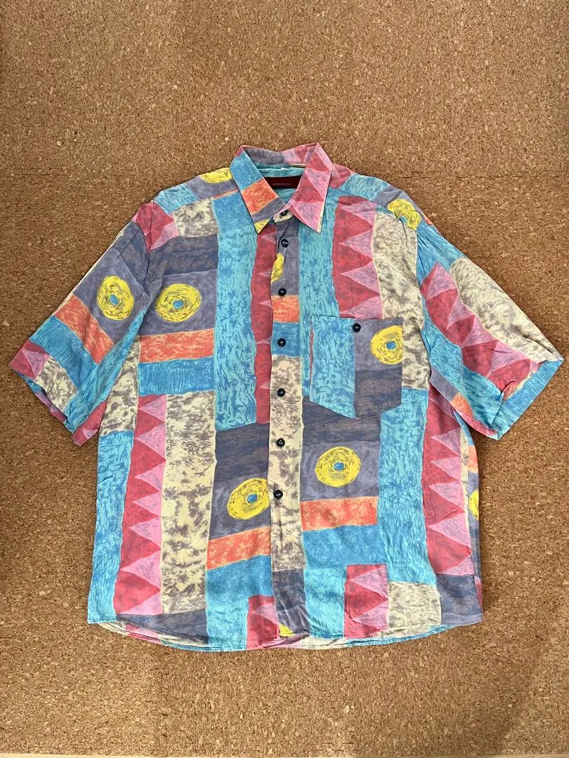 Thumbnail of BALLOON Seidensticker Geometric Pattern Short Sleeve Shirt