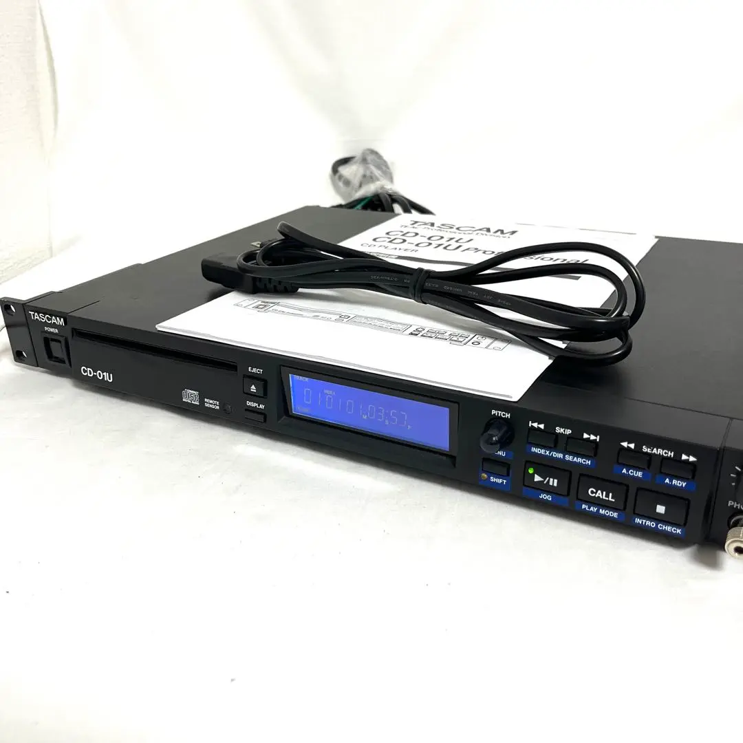 TASCAM CD-01U 業務用CDプレーヤー 1U CD-01U | 業務用 1U CD プレーヤー | TASCAM (日本)