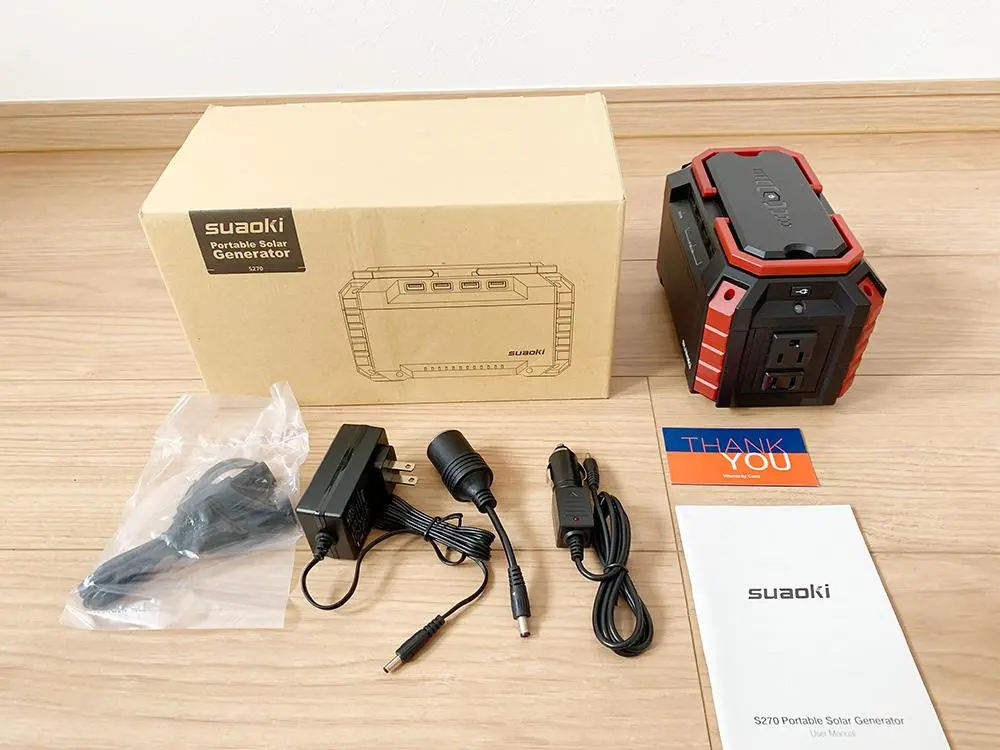 suaoki ポータブル電源　s270 美品　キャンプ　災害 アウトドアや防災用に！suaokiのポータブル電源おすすめ4選