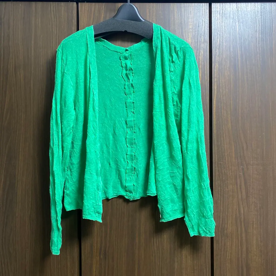 ✨新品美品✨Cachette カシェットAラインカーディガン☆ミドルロング丈☆ 田中亜希子さんコラボ ]選べる2タイプUVカットセミシアーニット