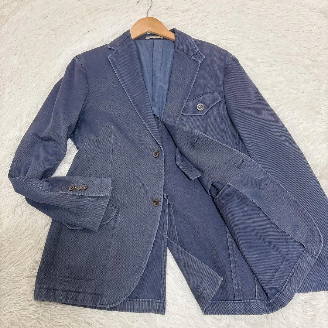 BOGLIOLI ボリオリ Chelsea サファリジャケット 48 L ブルー BOGLIOLI ボリオリ Chelsea サファリジャケット 48 L ブルー