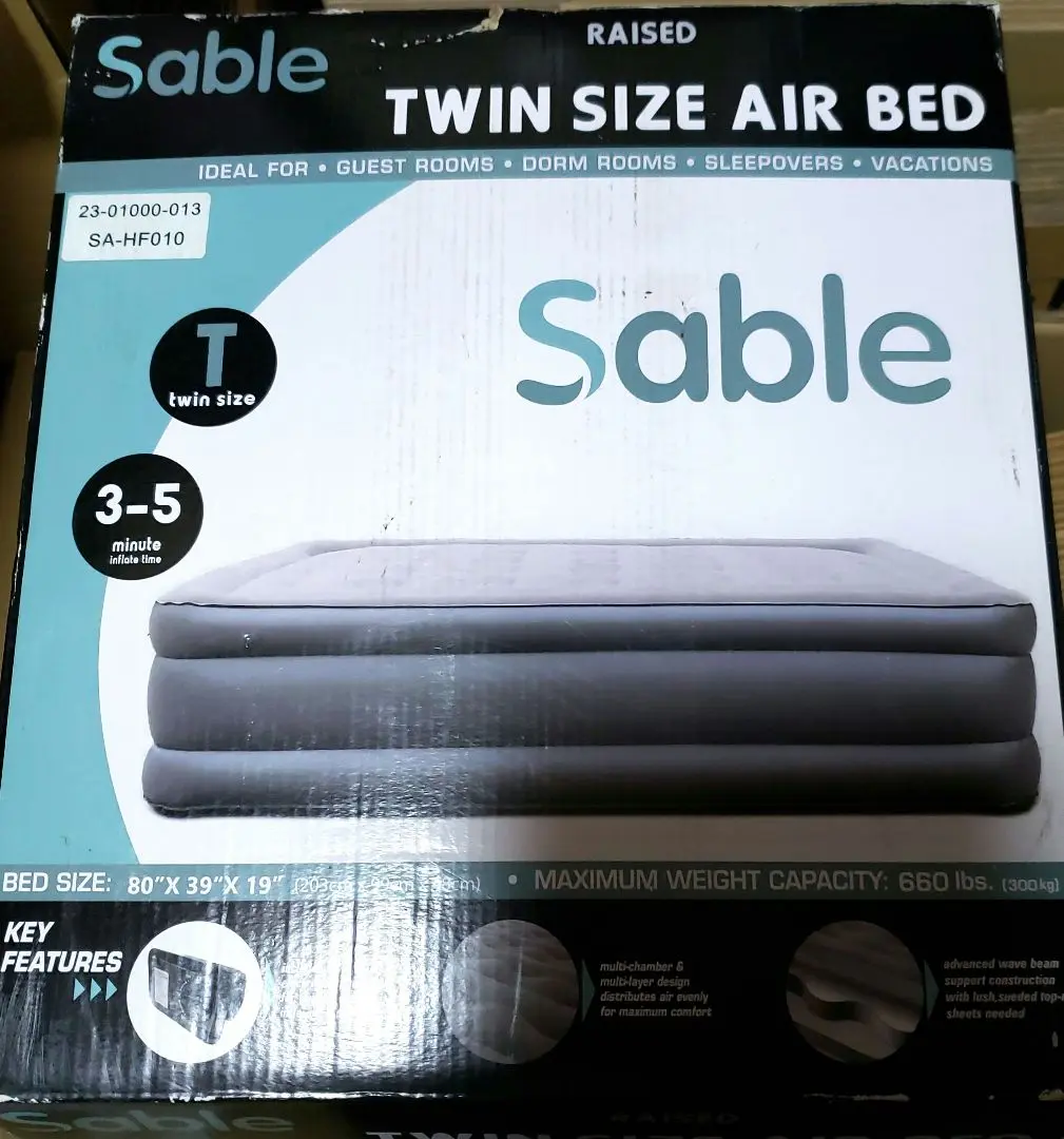 新品未使用品　シングルサイズ　エアーベッド　sable sa-hf010 Amazon.co.jp: セーブル(Sable) エアーベッド シングルサイズ