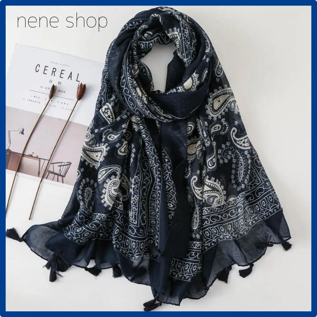 Thumbnail of New Large Sheer Stole, Unisex, Sun Protection, Navy, Stole x