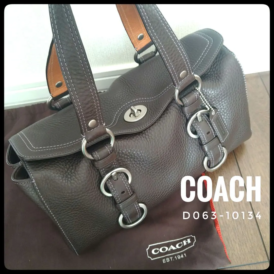 【美品】COACH チェルシーサッチェルハンドバッグ 10134 ブラック　黒 2025年最新】コーチ 10134の人気アイテム - メルカリ