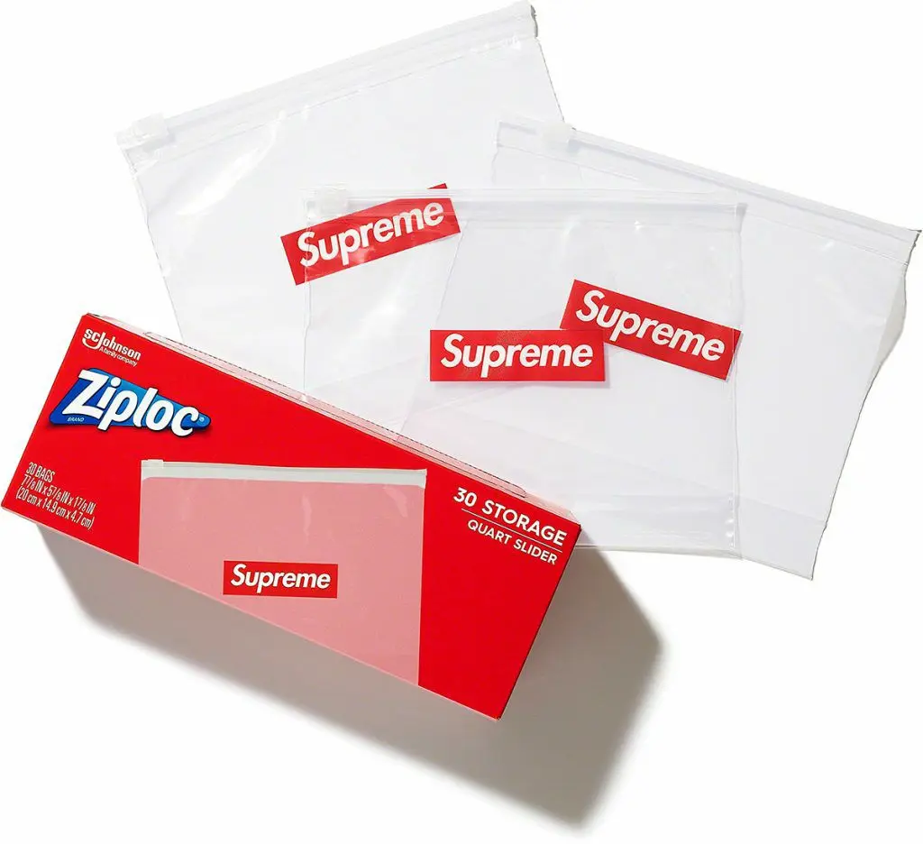 Supreme ジップロックZiploc 4箱セット Amazon.co.jp: Ziplocジップロックサンドイッチバッグ（16.5