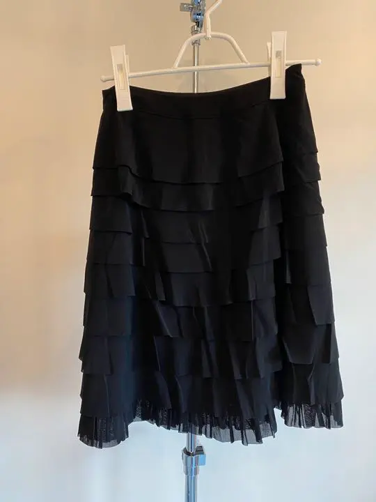 Thumbnail of Final price reduction! Ingeborg, size 9, black frill skirt