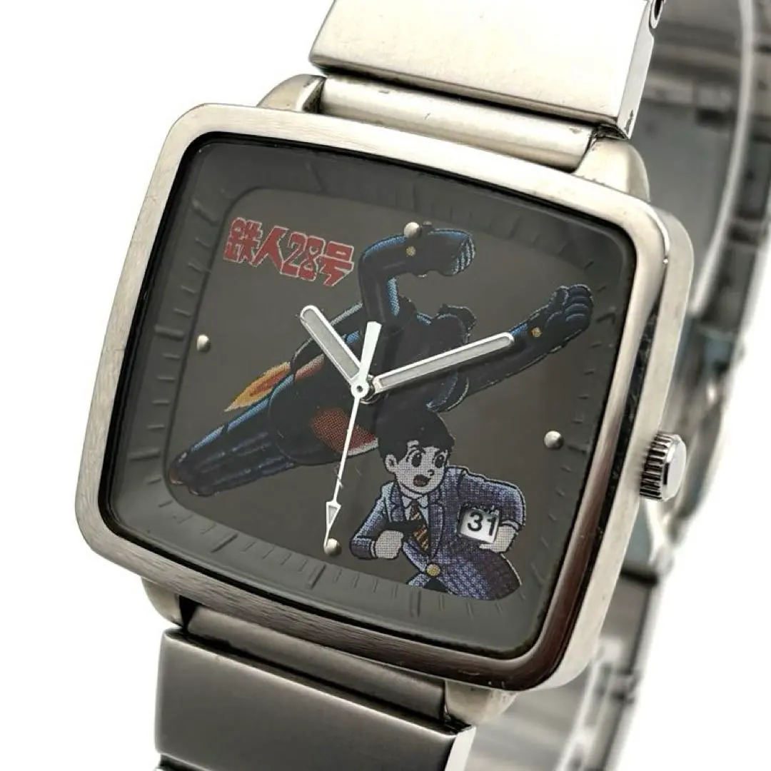 SEIKO ALBA 鉄人28号 クォーツ 腕時計 ピンバッジ 箱付き SEIKO 【セイコー】鉄人28号 ALBA アルバ 3000本限定 V742-5B10