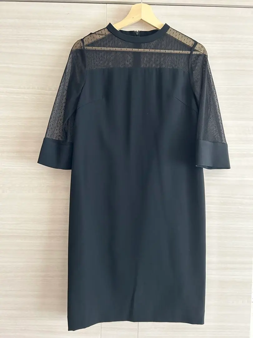 Thumbnail of ESTNATION Dress 36 Black Sheer Dot