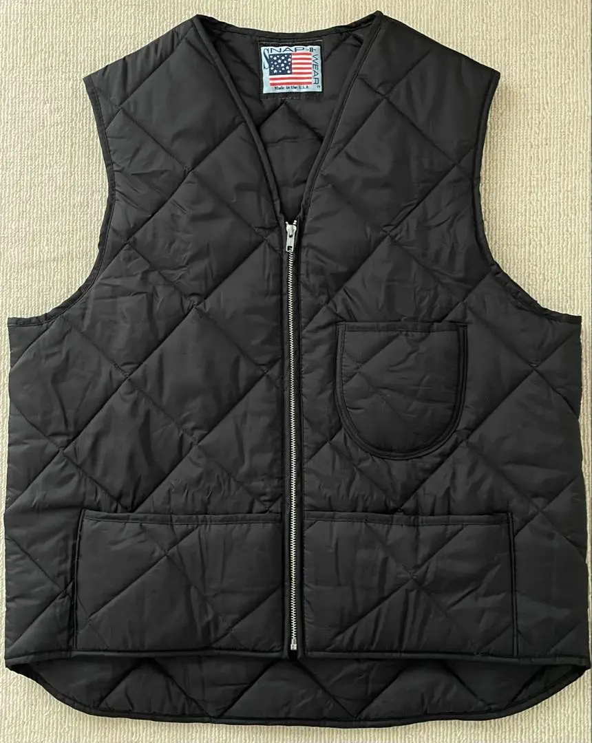 SNAP-IT ブラック キルティングベスト SNAP'N'WEAR スナップンウエア SNAP'N'WEAR #300 キルトベスト