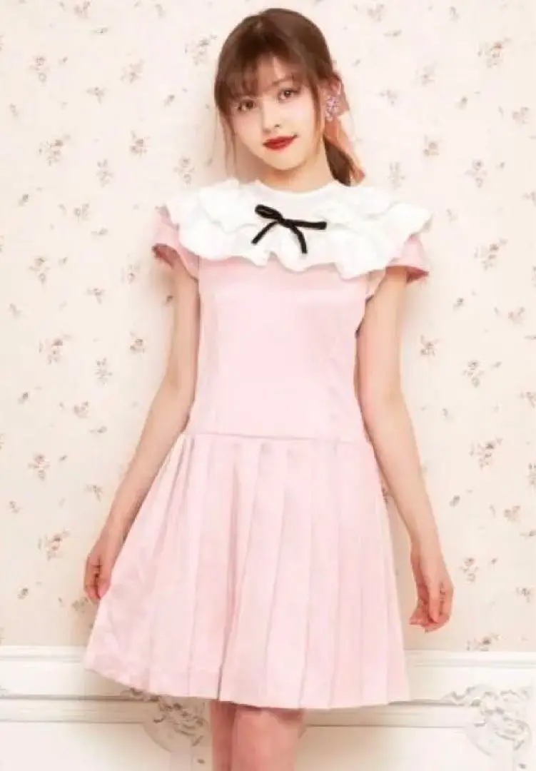ローズマリーソワール ♡ RM 水色 ファー パフ ポンポンリボン