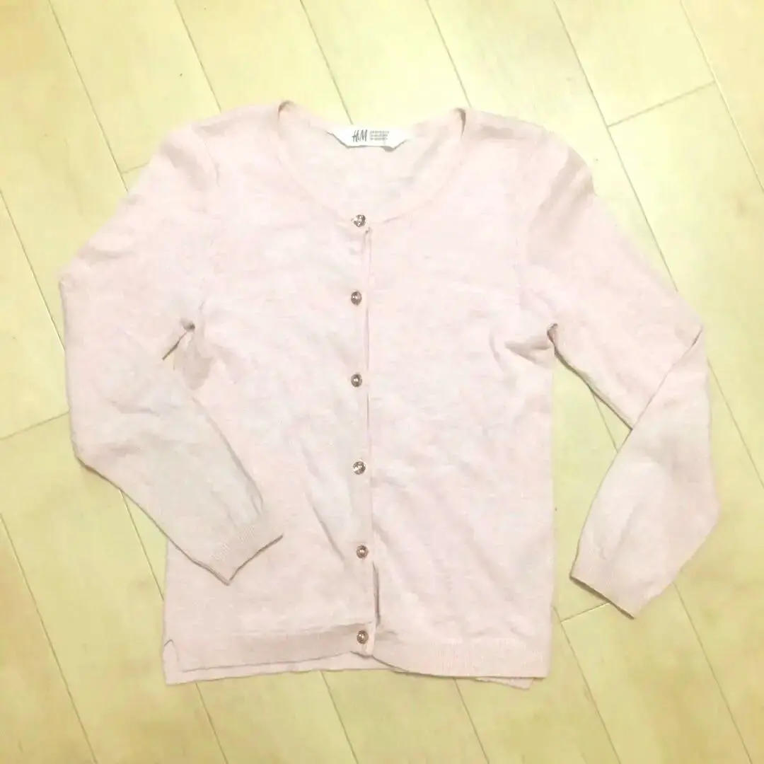 Thumbnail of H&M cardigan, 130, baby pink