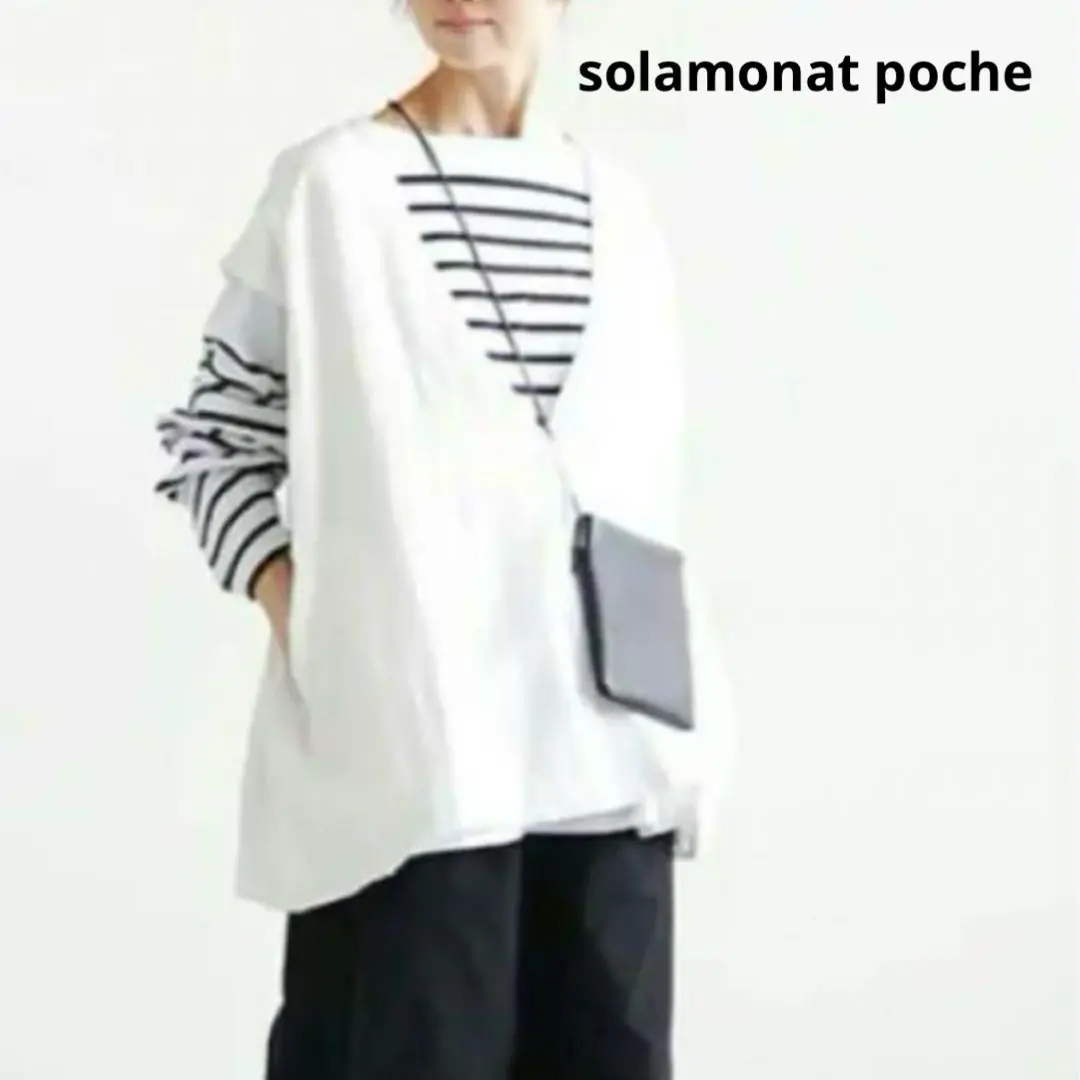 solamona poche　リネンベスト（2−912） solamona poche リネンベスト（2−912） - メルカリ