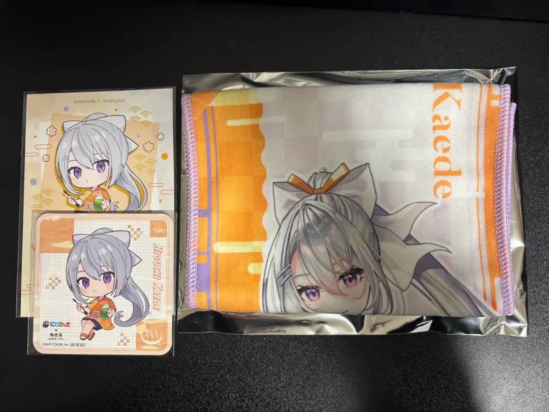 Thumbnail of Nijisanji Gokurakuyu Kaede Higuchi muffler towel coaster postcard