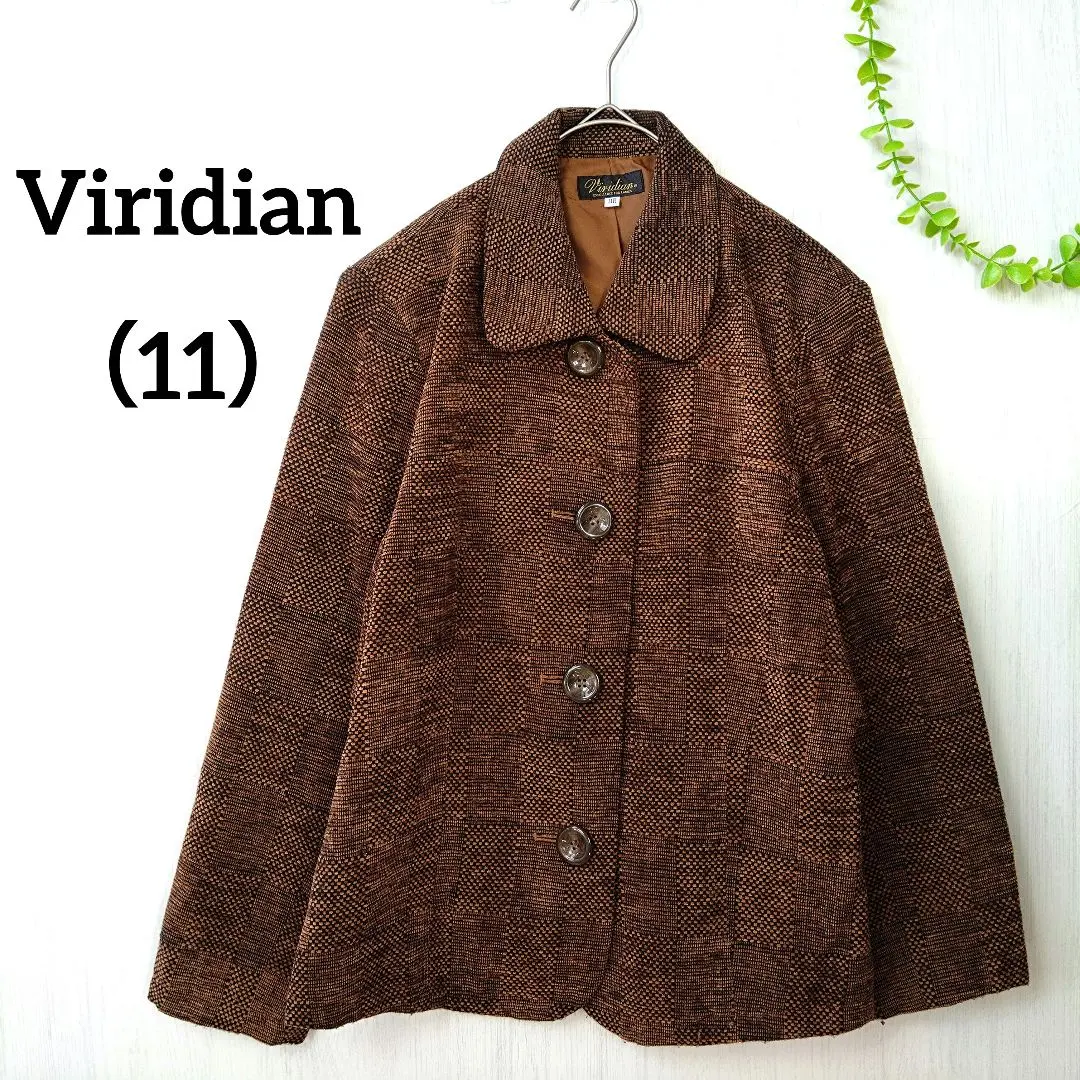 Thumbnail of Viridian Geometric Pattern Jacket (11) Brown系