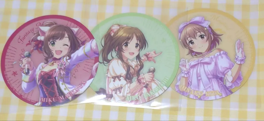Thumbnail of Cinderella Girls Animate Cafe Coasters: Miku Maekawa, Aiko Takamori, Hinako Kita