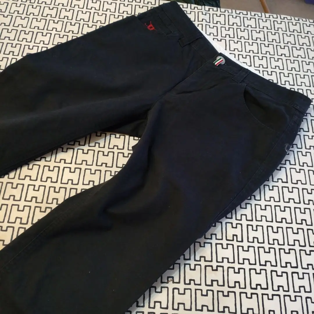 JAGGYGOLF ジャギーゴルフ Vネック ロゴ刺繍 ボーダー 長袖 美品】JAGGY GOLF ジャギーゴルフ ロゴ刺繍 ボーダーデザイン