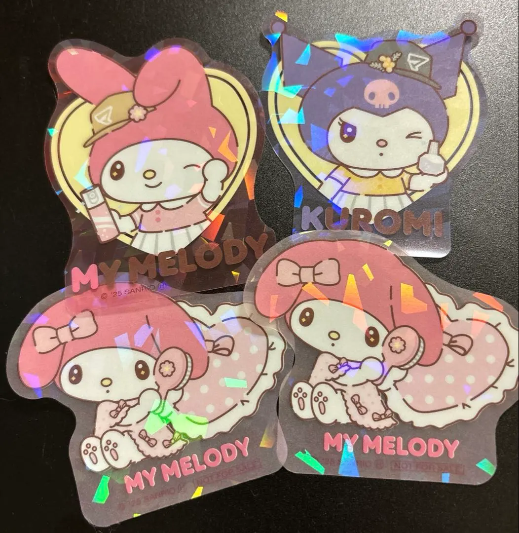 Thumbnail of My Melody Kuromi Hologram Stickers