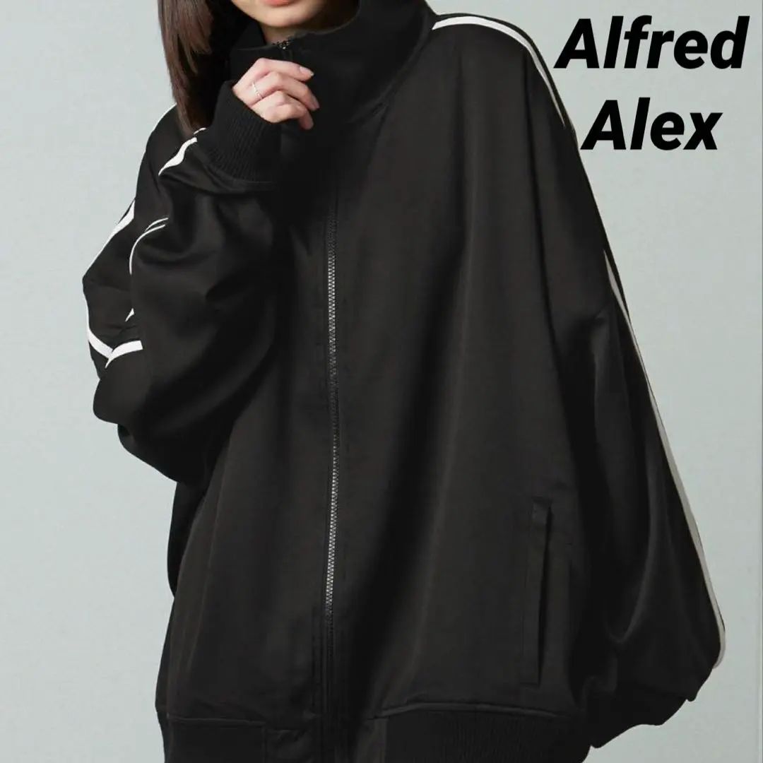 Alfred Alex トラックジャケット セットアップ MとSサイズ ジャージ 「セットアップ対応」'huge sizing' ダブルフェイス