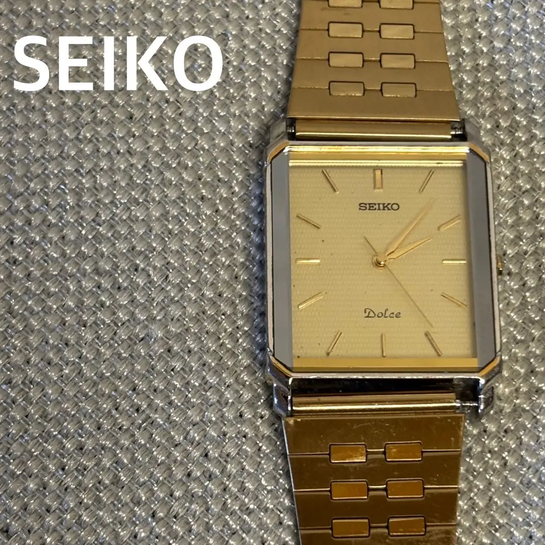 【E】SEIKO DOLCE メンズ　クォーツ腕時計　5S21-6040 稼働 E】SEIKO DOLCE メンズ クォーツ腕時計 5S21-6040 稼働 メンズ