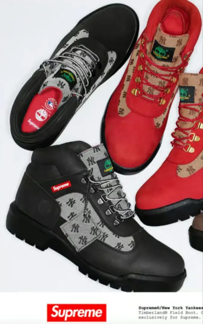 最終価格タグ箱付新品　Supreme ヤンキース　ティンバーフィールドブーツ　９ 2025年最新】supreme timberland yankeesの人気アイテム - メルカリ