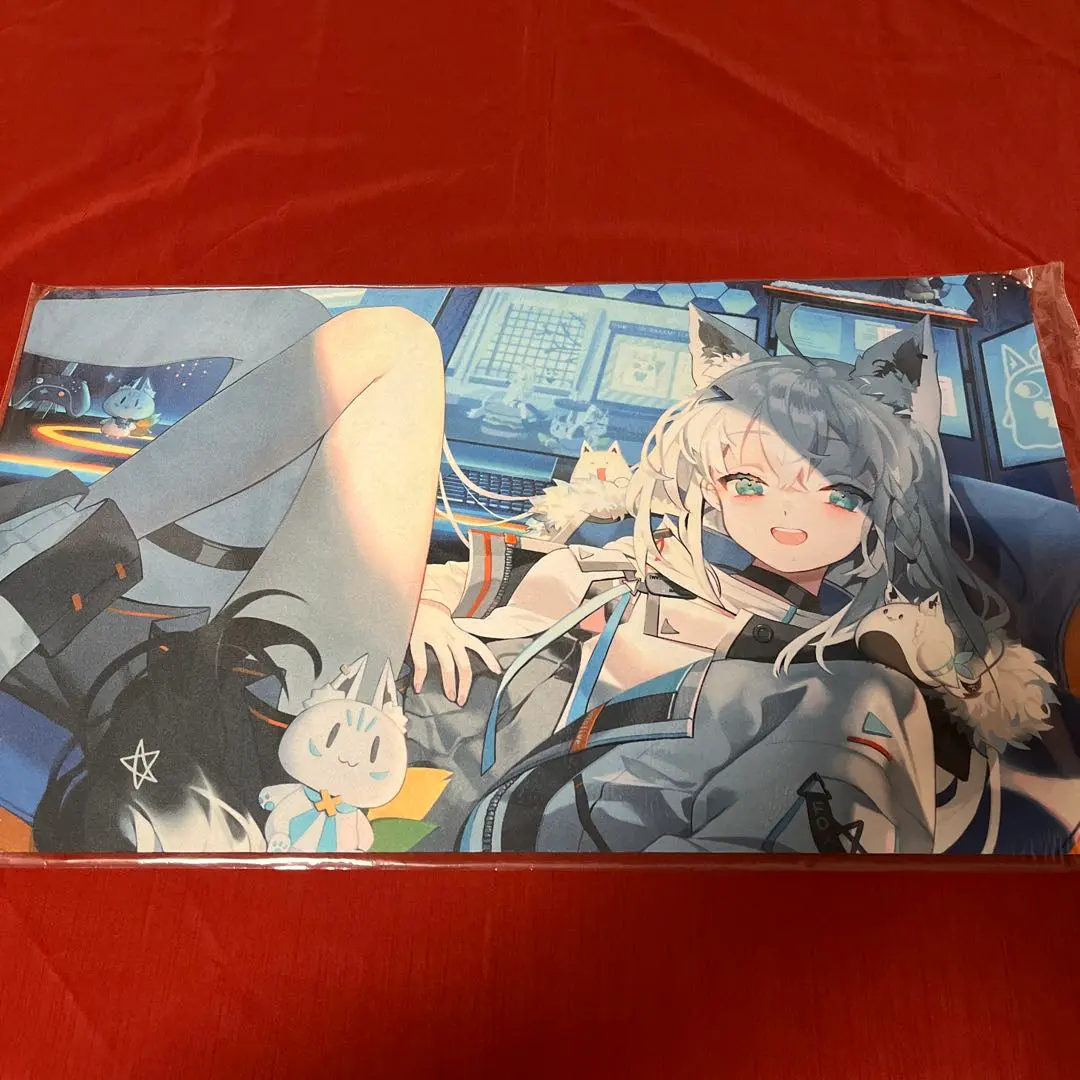 ホロライブ 白上フブキ 活動4周年記念 ラバーマット プレイ