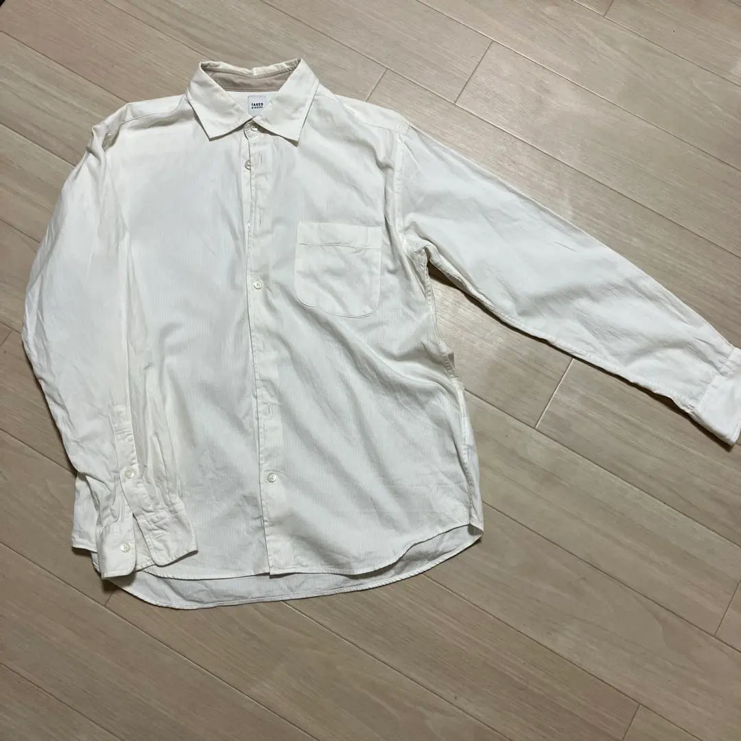Thumbnail of TAKEO KIKUCHI White Long Sleeve Shirt (Dress Shirt) - Near New