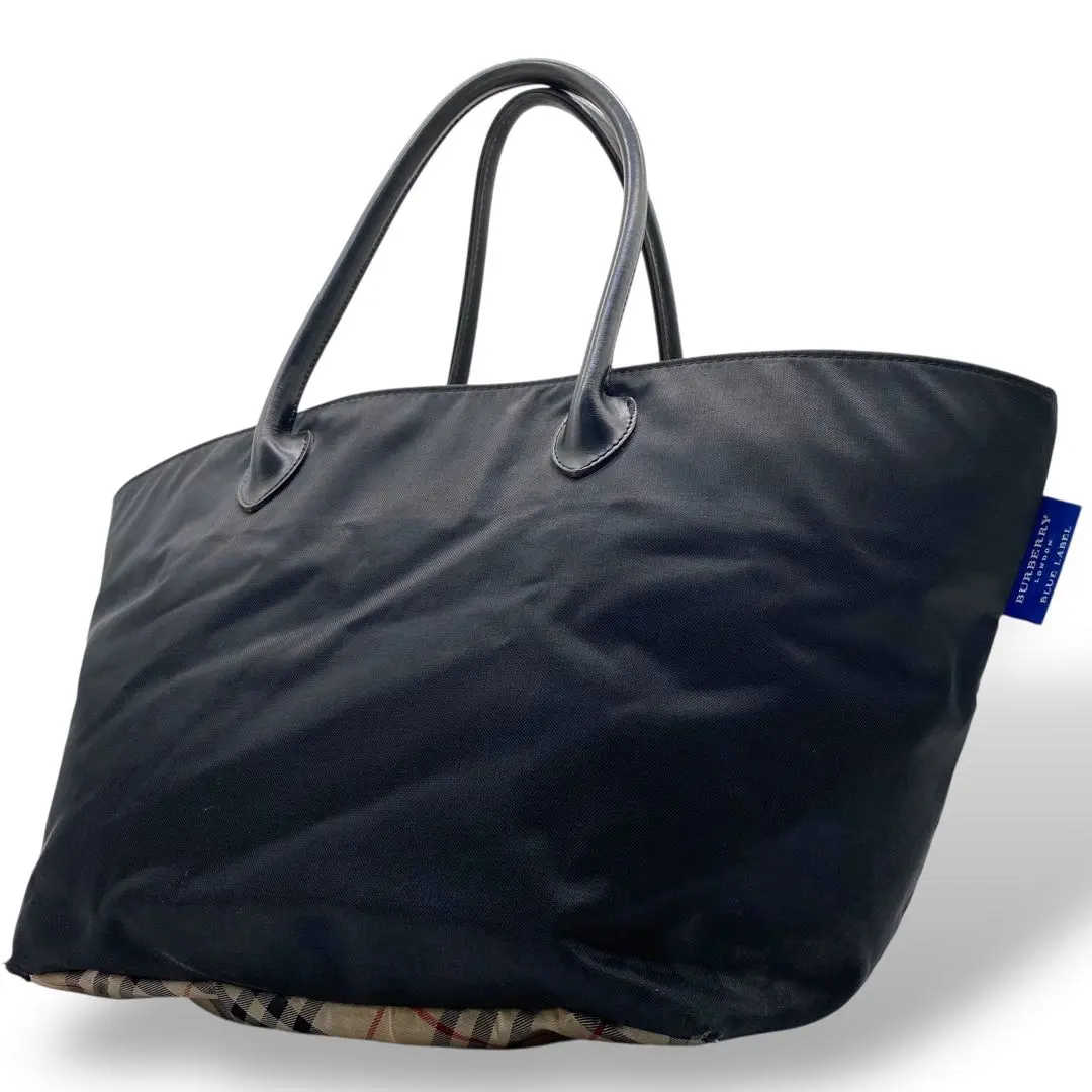 Thumbnail of [Good Condition] Burberry Blue Label Tote Bag Nova Check Nylon Black