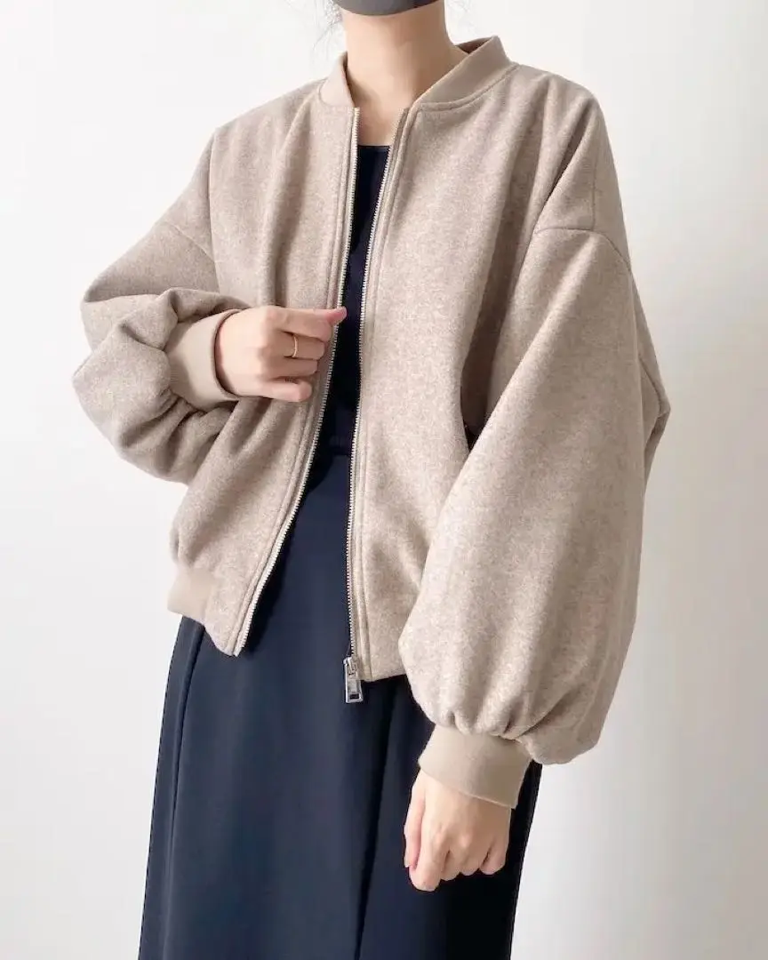 プラッシュボンバージャケット グレーマール ZARA プラッシュボンバージャケット グレーマール