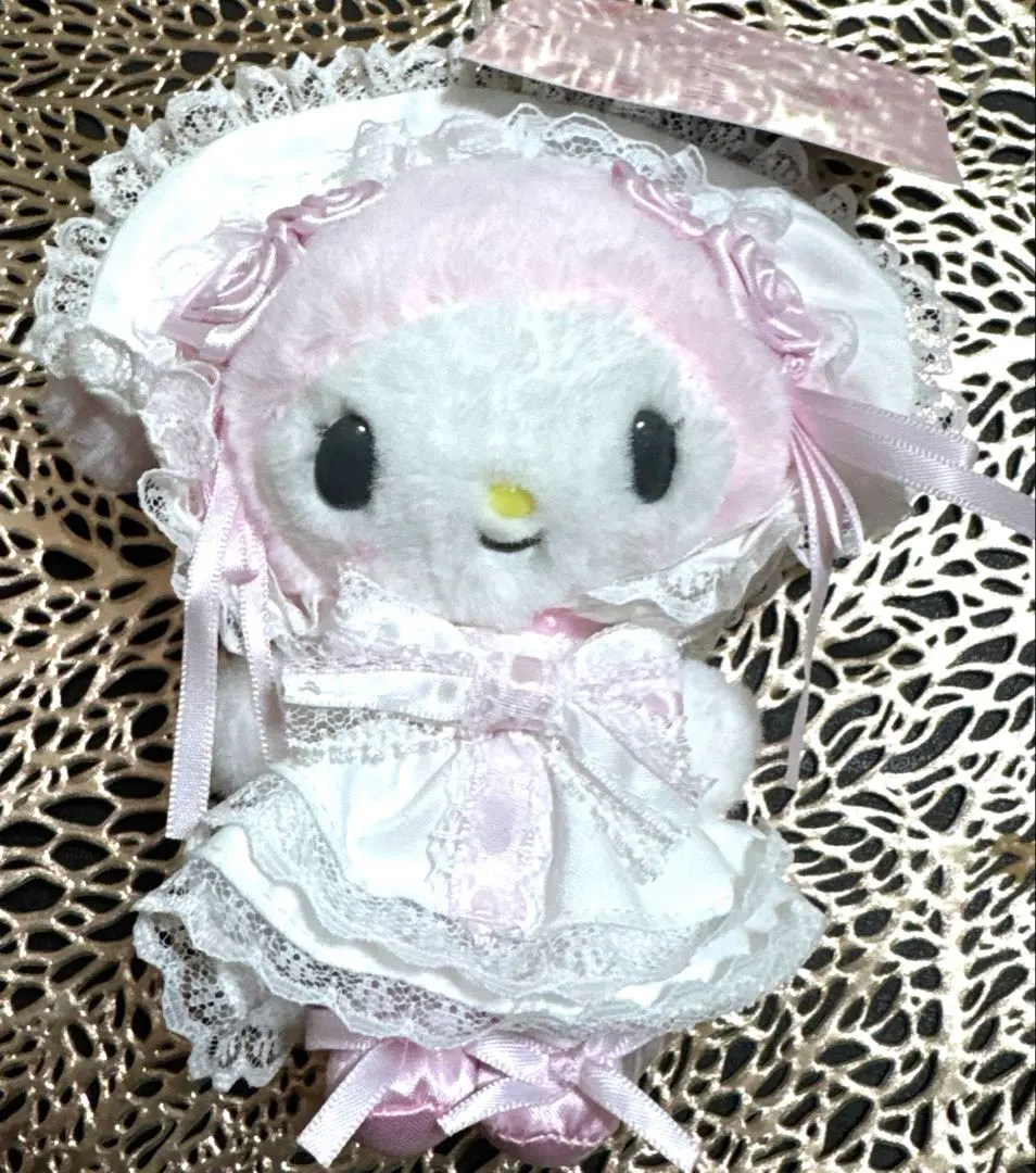 三麗鷗吉祥物吊飾 白色荷葉邊 美樂蒂 附特典 的縮圖