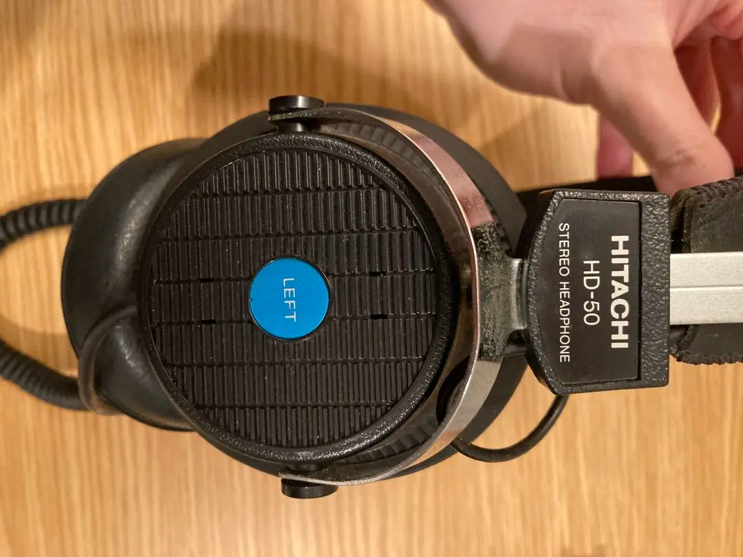 日立Lo-D STEREO HEADPHONES HD-90(箱付) レトロ used Lo-D low ti Hitachi headphone HD-90 100Ω Showa Retro