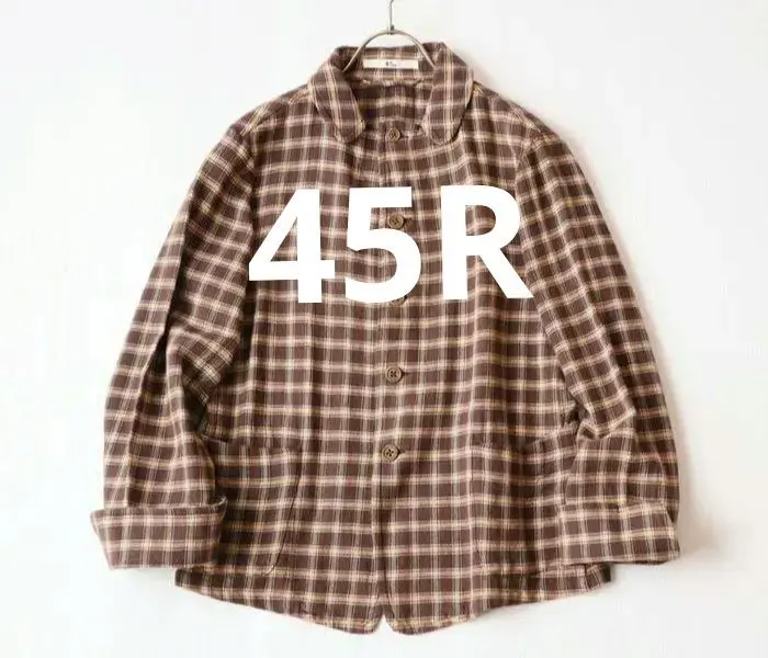 Thumbnail of 【Excellent Condition】45R 45rpm Checkered Cotton Tweed Flannel Jacket