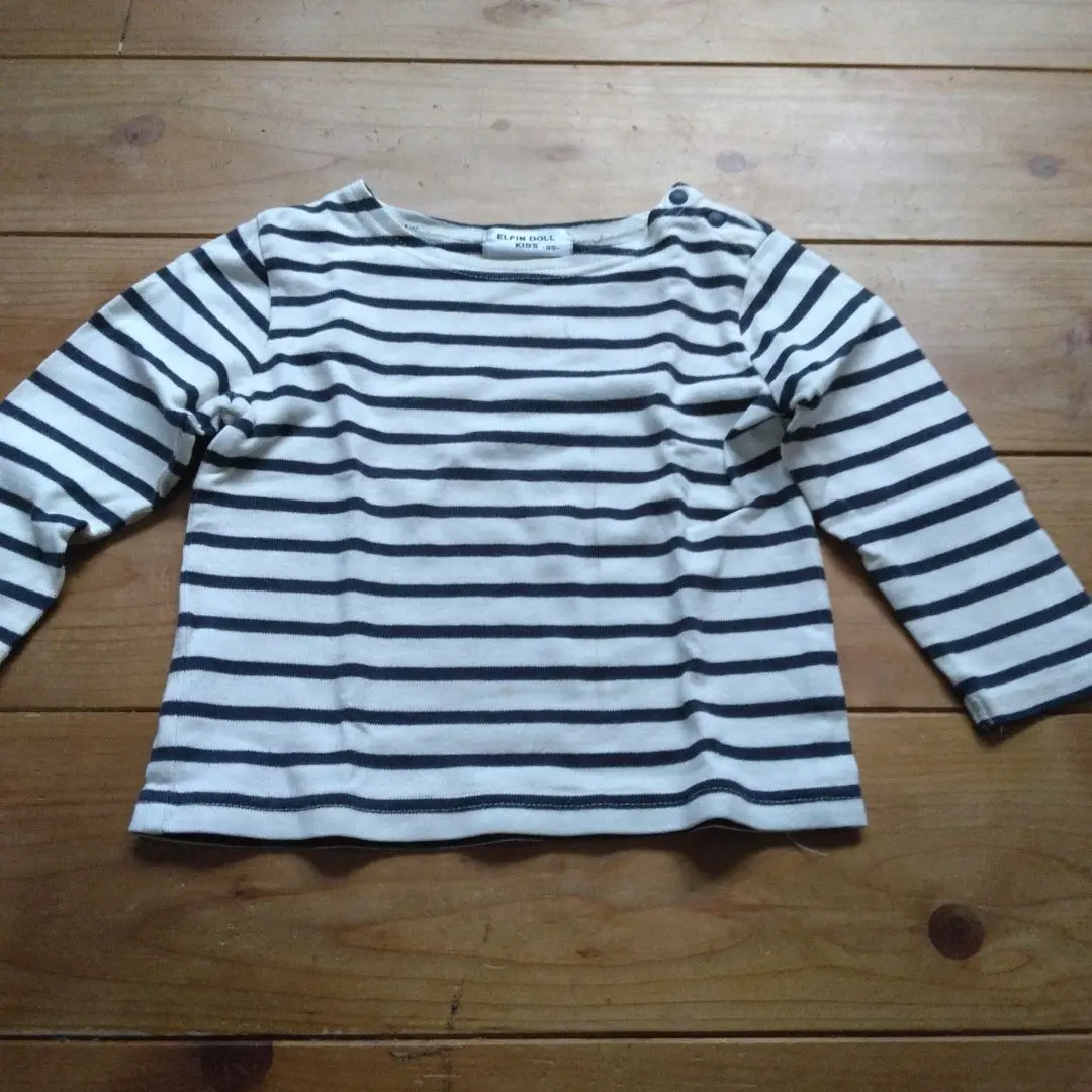 Thumbnail of 90cm striped cut-and-sew shirt