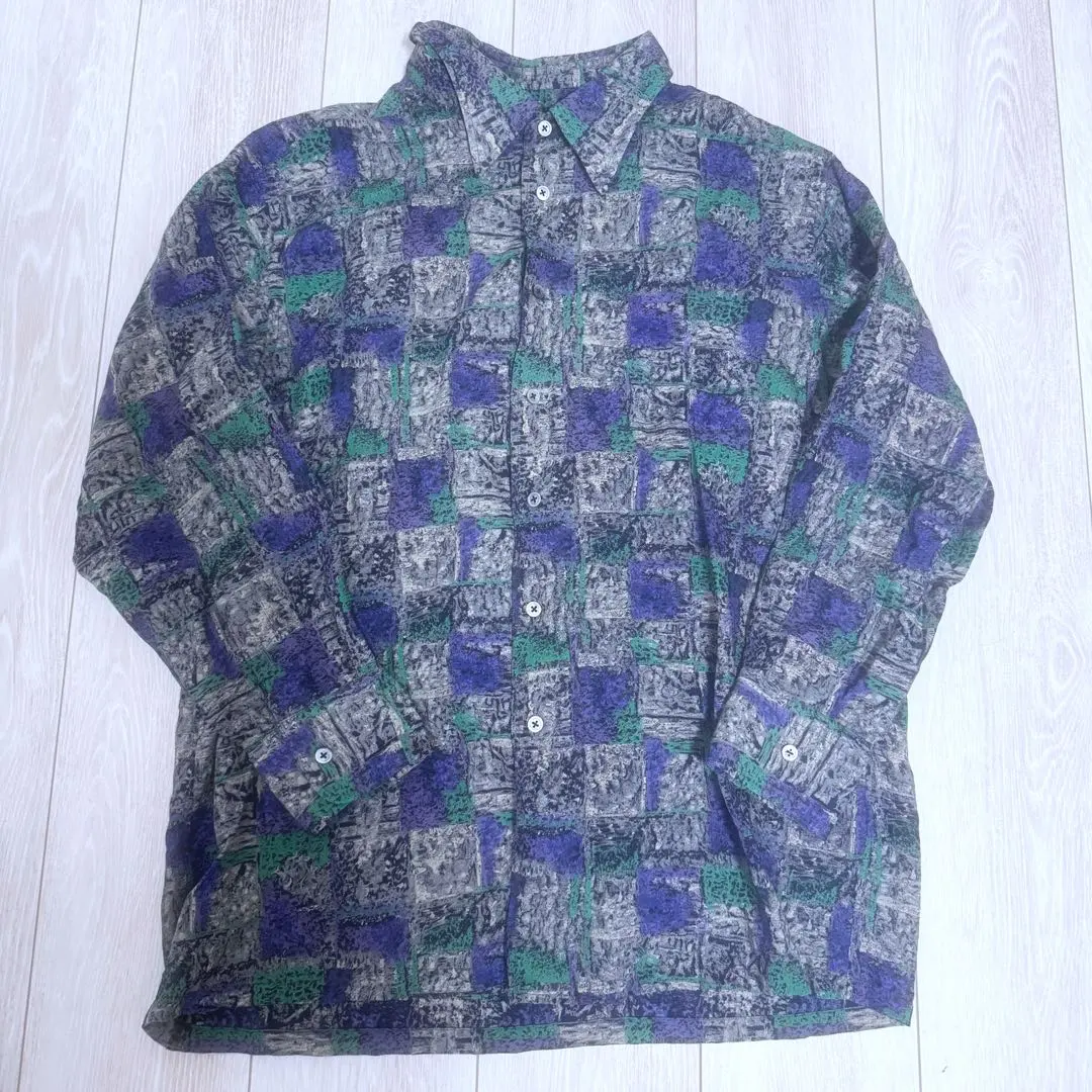 Thumbnail of Vintage patterned shirt, all-over print
