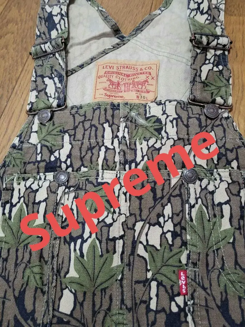 13aw Supreme × Levi's オーバーオール カモフラージュ 13aw Supreme × Levi's オーバーオール カモフラージュ