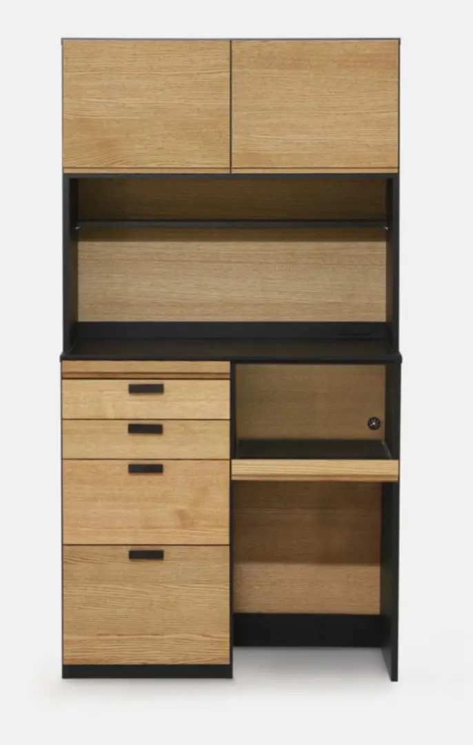 【明日の午前中まで】モモナチュラル HOLM ホルム 食器棚 レンジボード MOMO NATURAL | モモ ナチュラル - オフィシャルサイト HOLM CUPBOARD