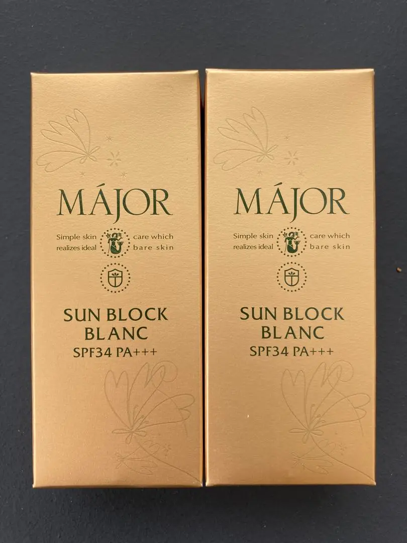 新品 MAJOR マジョール 日焼け止め 乳液 サンブロックブラン 2個