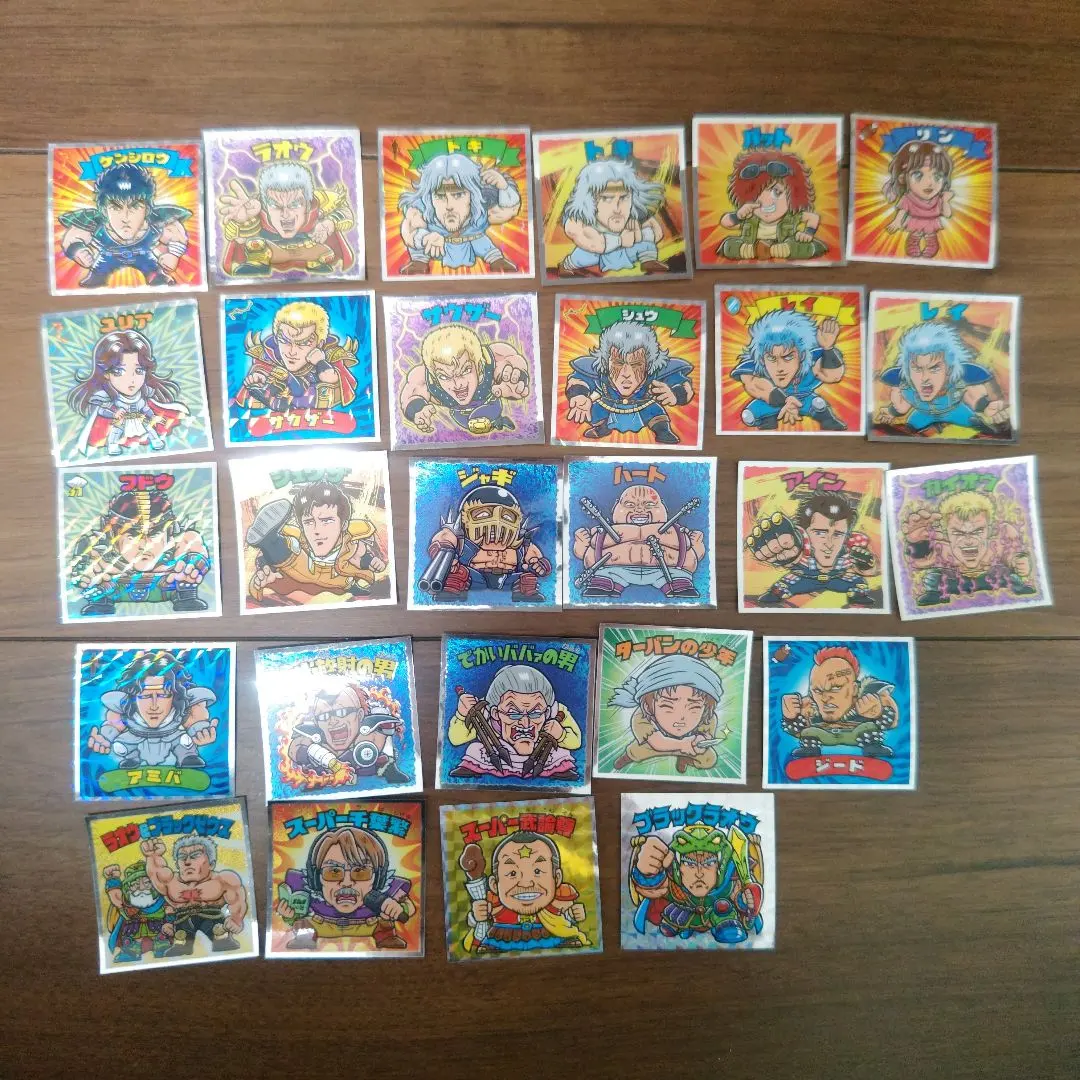 Thumbnail of Bikkuriman Stickers 35-Piece Set: Hokuto no Ken Collaboration
