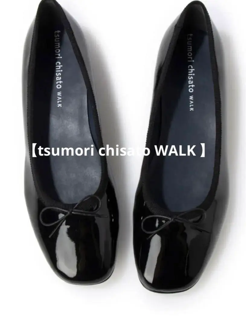 ツモリチサトウォーク　黒　パンプス　フラットシューズ　23.5センチ 新品未使用 2025年最新】tsumori chisato WALK カラー：ブラック系 フラット
