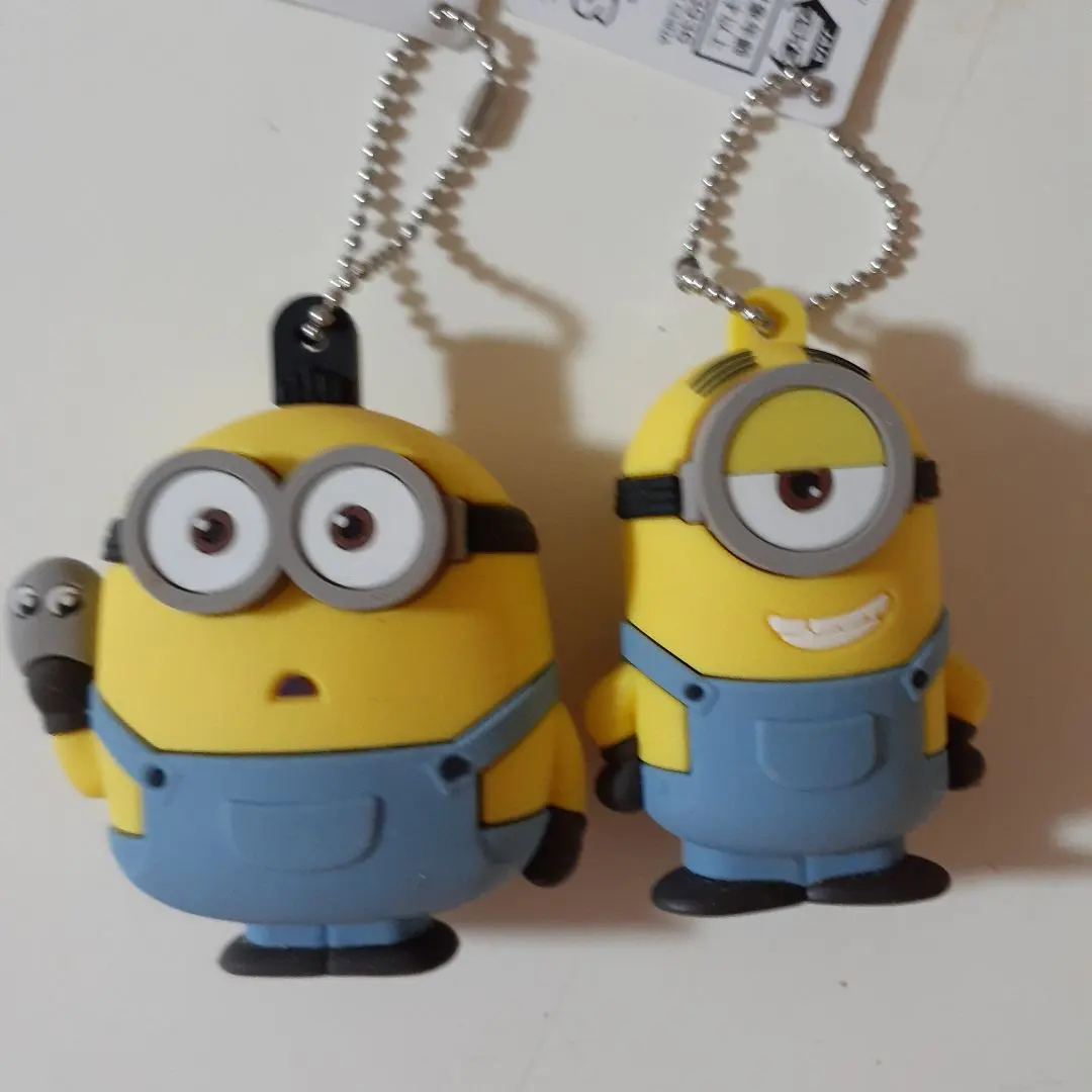 Thumbnail of Minions 3D Rubber Mascot Figure Ball Chain 2 Pieces