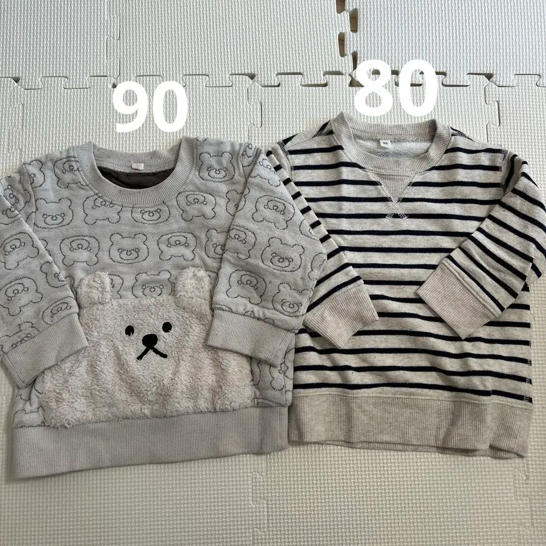 Thumbnail of Baby clothes, size 80, size 90, MUJI, Nishimatsuya, sweatshirts