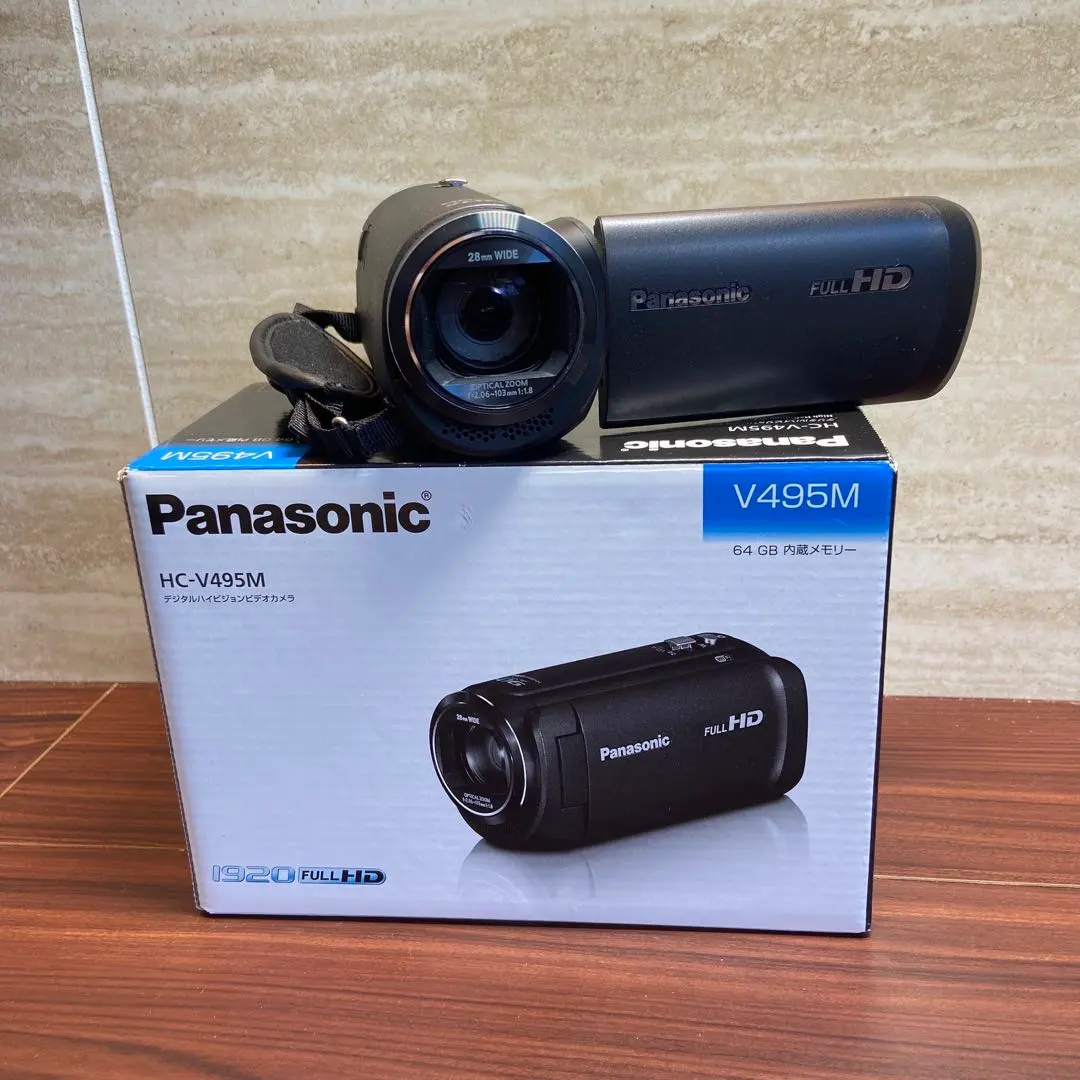 松本【新品未使用】Panasonic HC-V495M 64GB 概要 デジタルハイビジョンビデオカメラ HC-V495M | デジタル